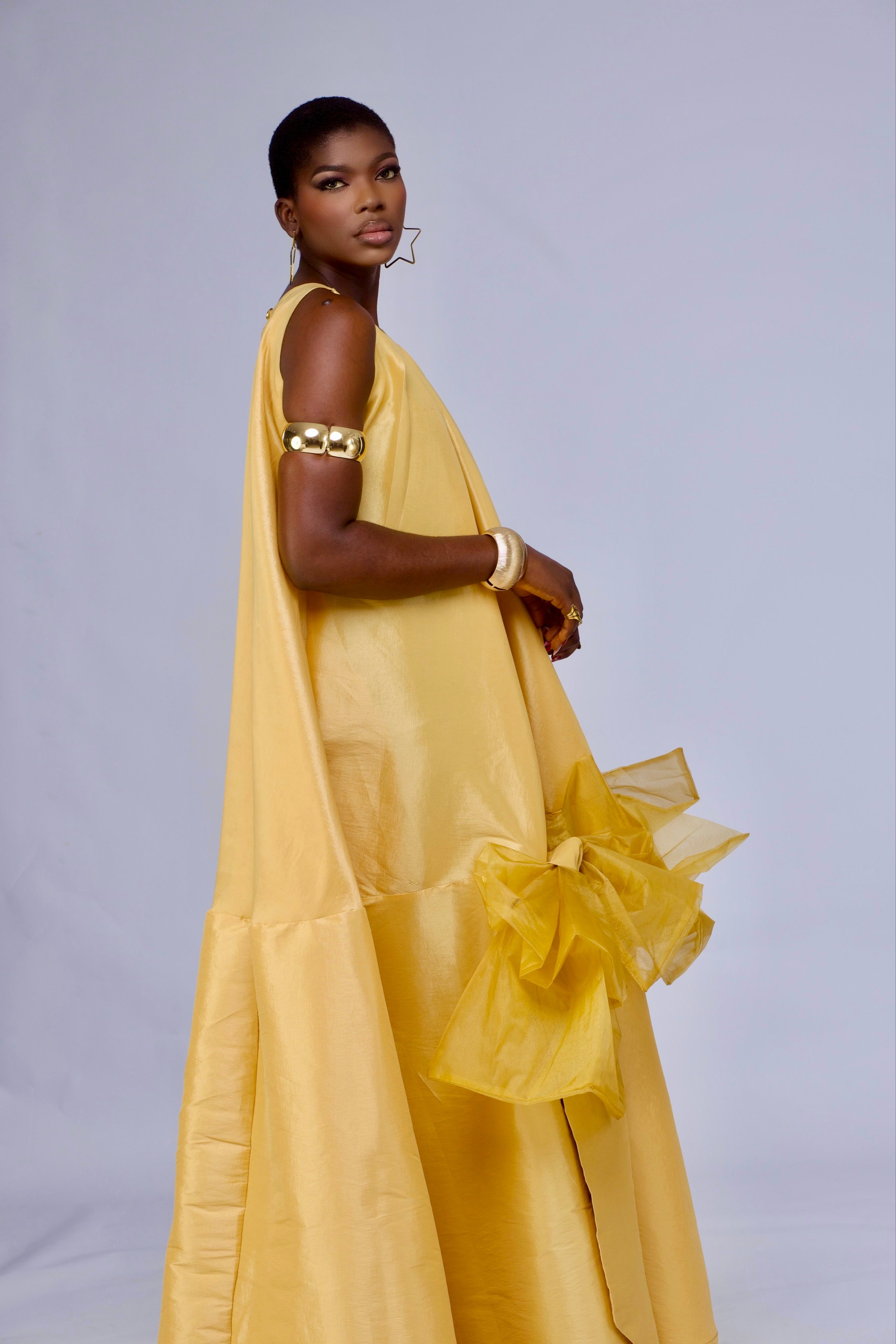 Dolce luxe (yellow halter dress)