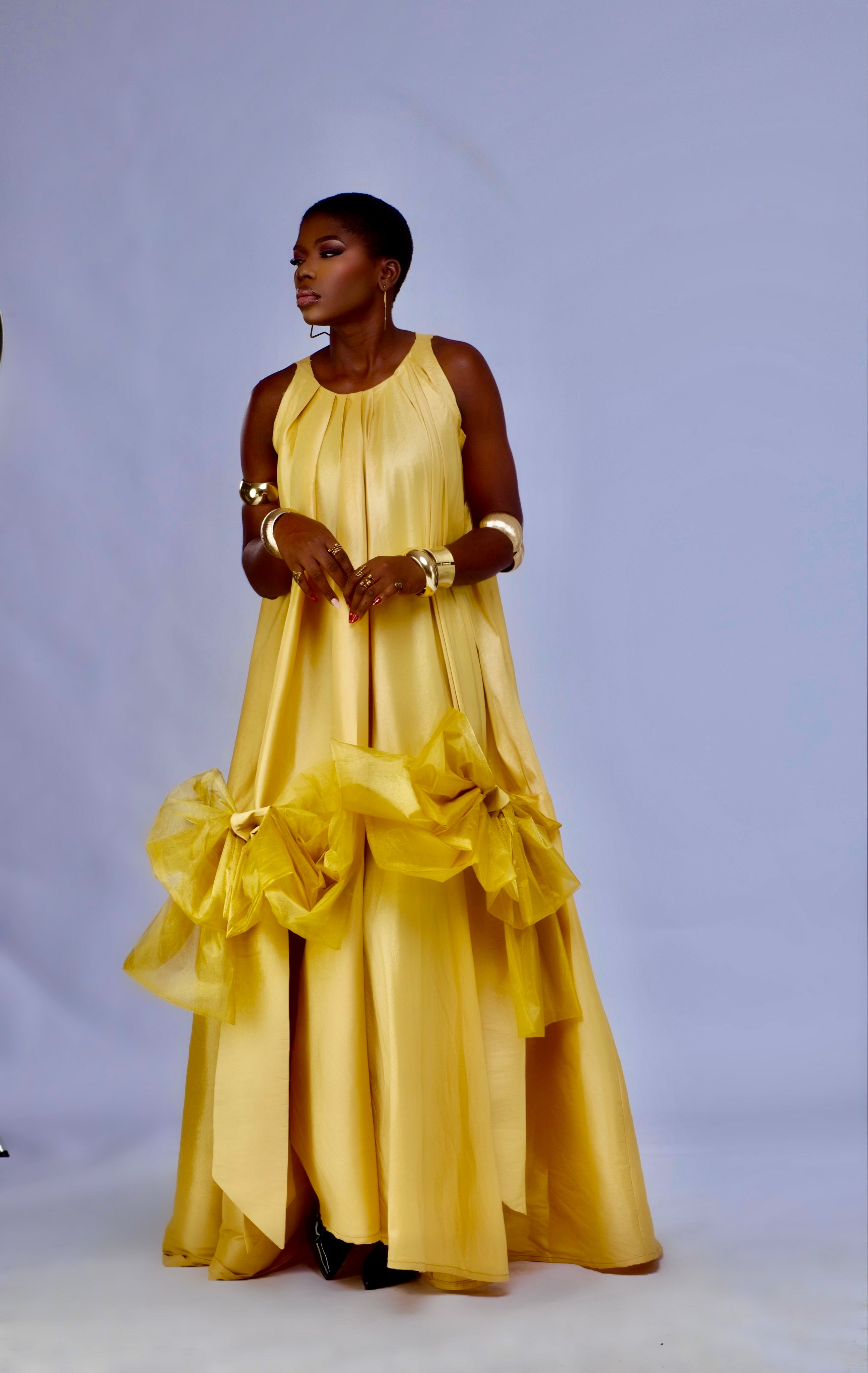 The Soleil Cascade Gown